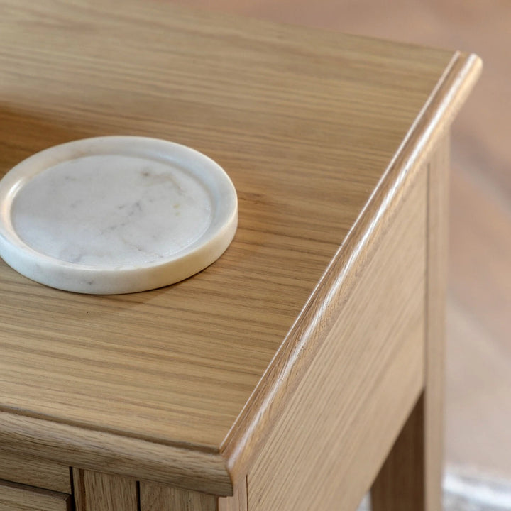 Malvern 1 Drawer Side Table - Natural