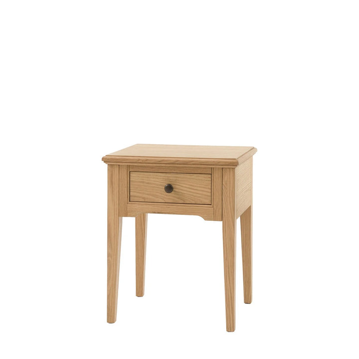 Malvern 1 Drawer Side Table - Natural