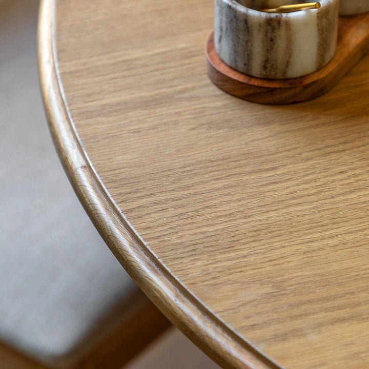 Malvern Round Extendable Dining Table - Natural