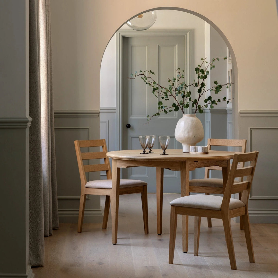 Malvern Round Extendable Dining Table - Natural