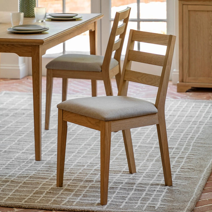 Malvern Set of 2 Dining Chairs - Natural