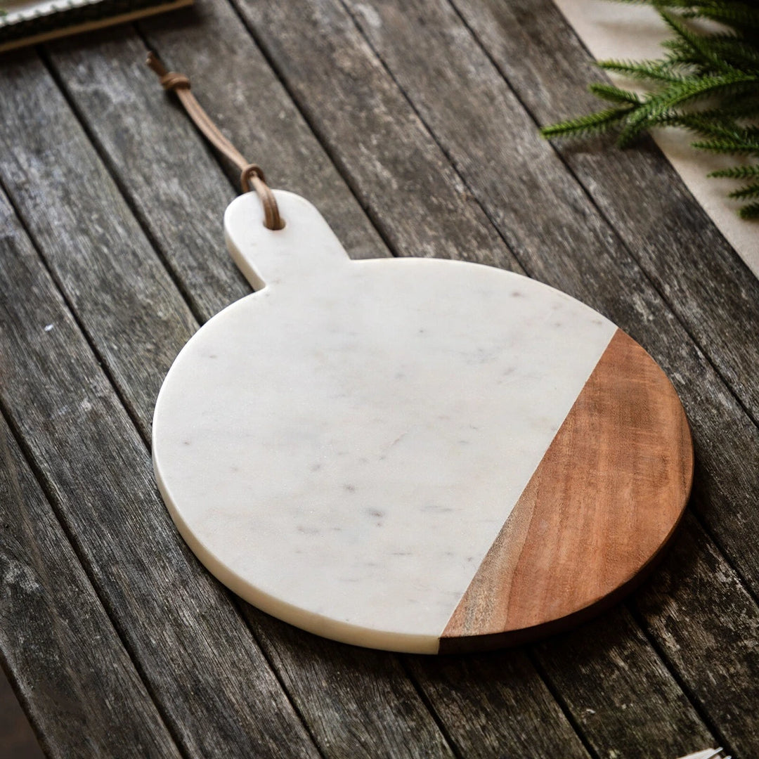 Nori Round Marble Cheese Board