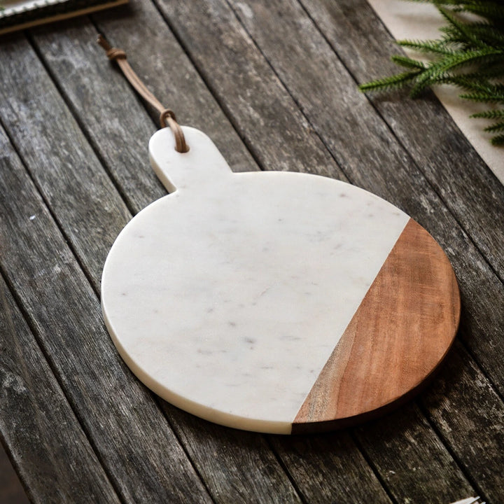 Nori Round Marble Cheese Board