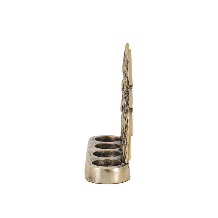 Christmas Tree Tealight Holder - Gold