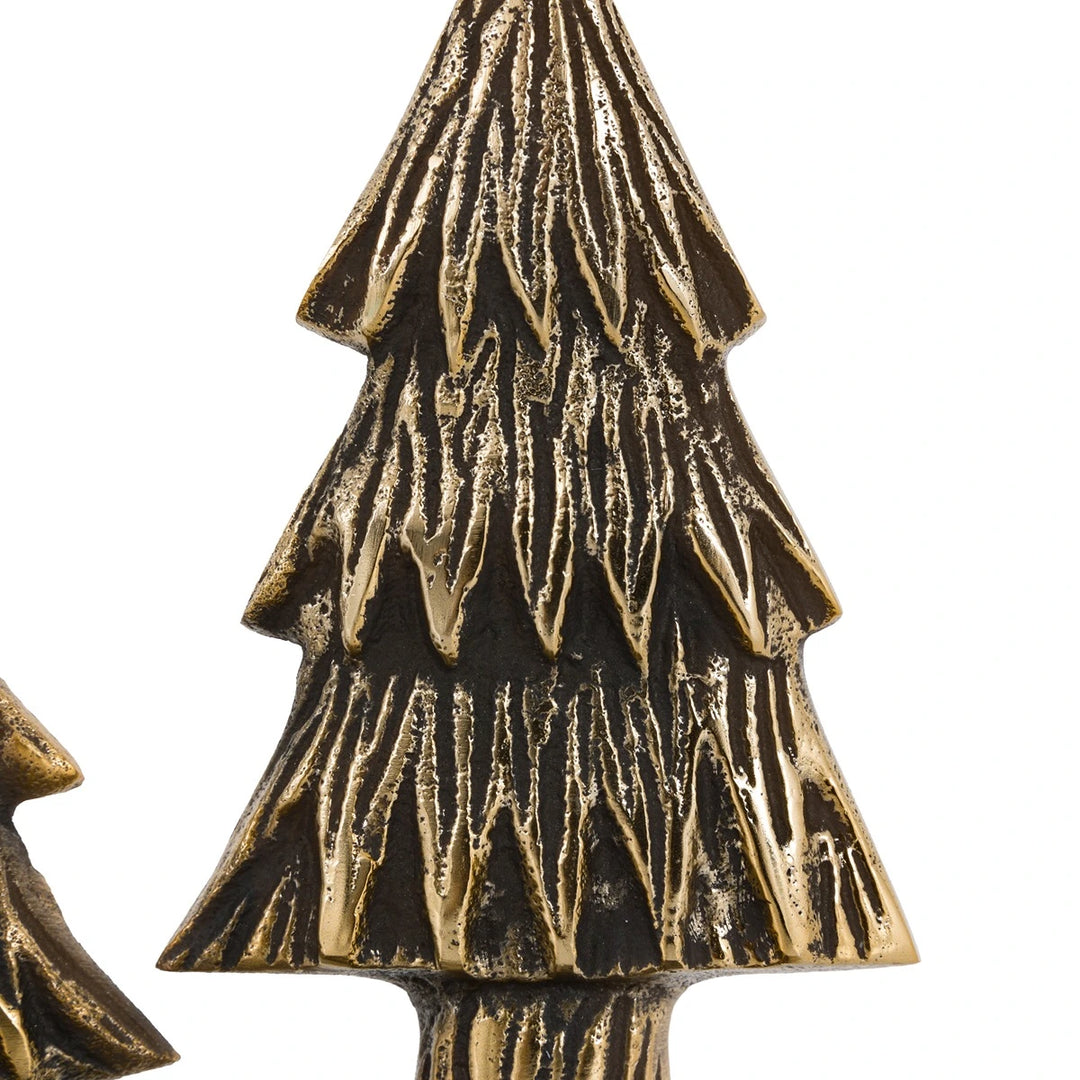 Christmas Tree Tealight Holder - Gold