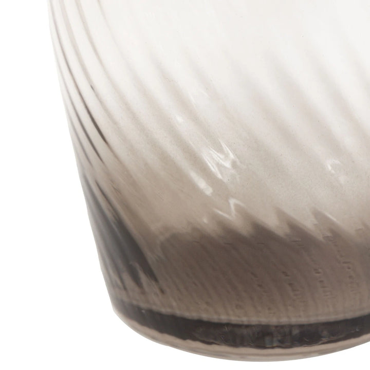 Swirl Set of 4 Tumbler Glass - Smoked Grey