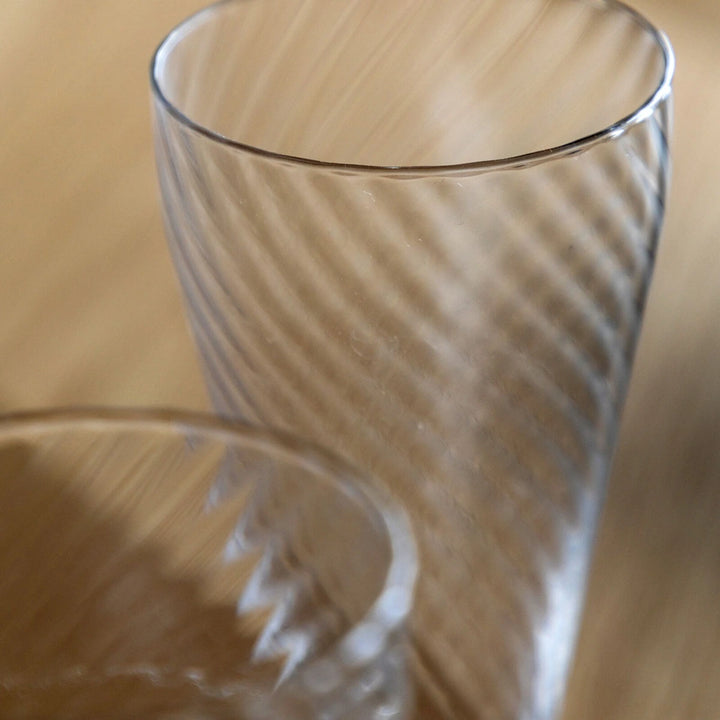Swirl Set of 4 Flute Glass