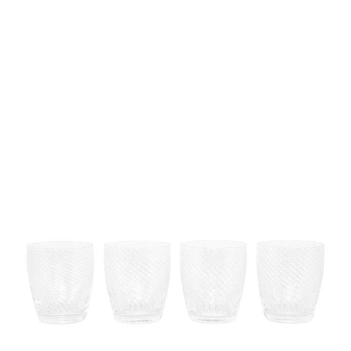 Swirl Set of 4 Tumbler Glass