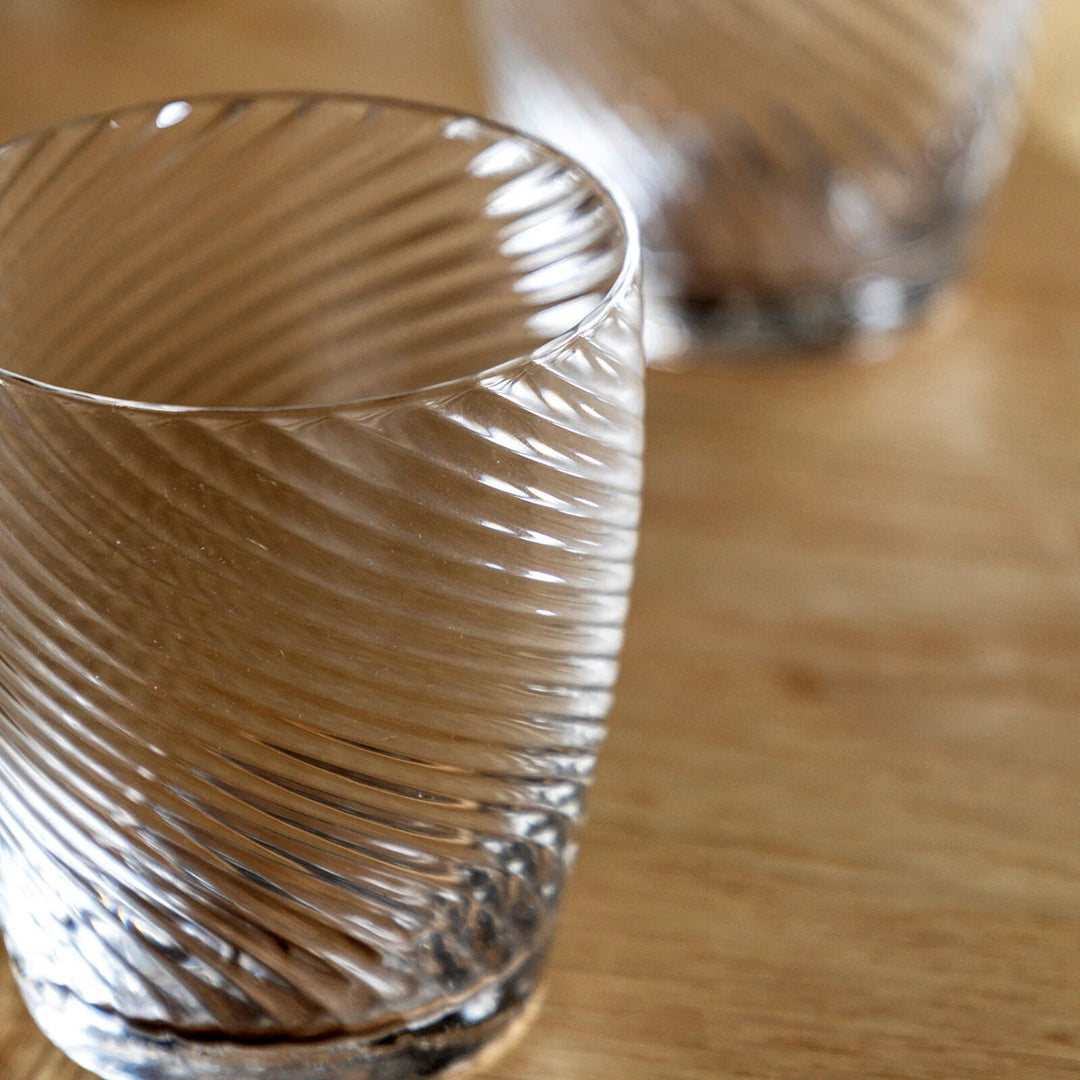 Swirl Set of 4 Tumbler Glass