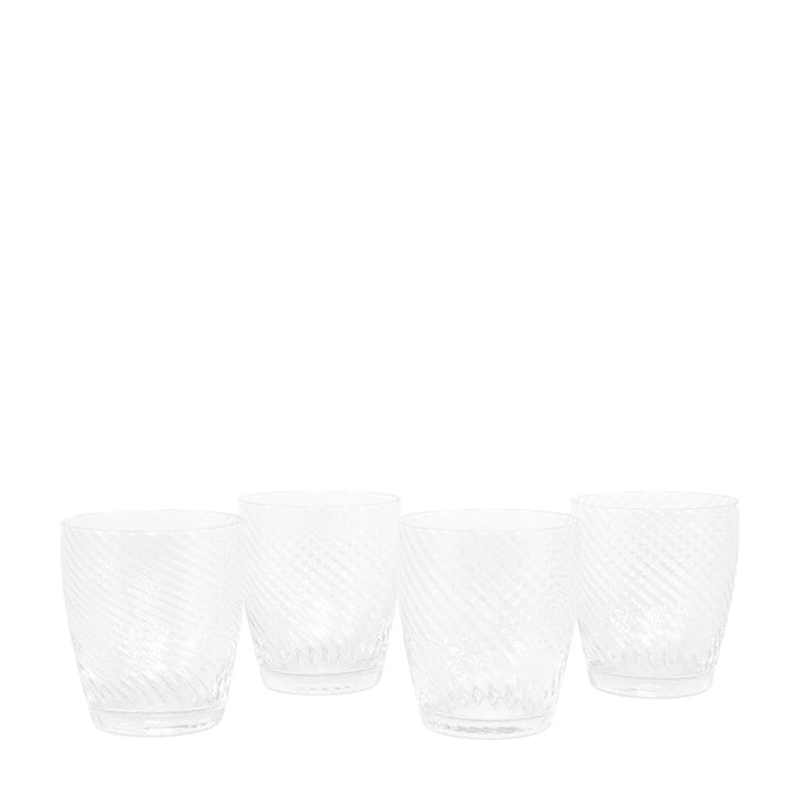 Swirl Set of 4 Tumbler Glass