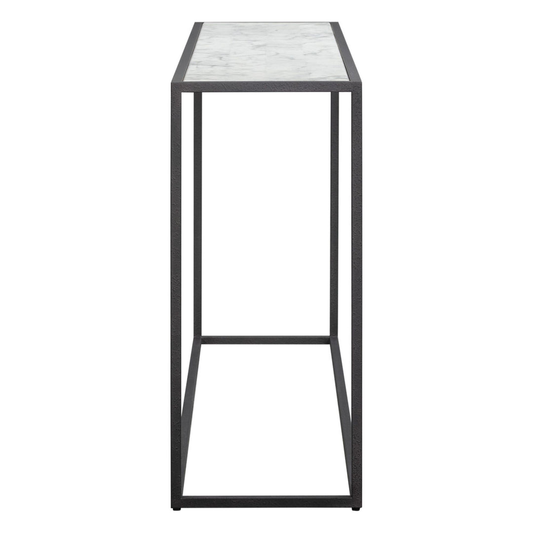 Noto Carrara Marble Console Table - Black LiangAndEimil 5