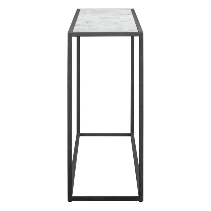 Noto Carrara Marble Console Table - Black LiangAndEimil 5