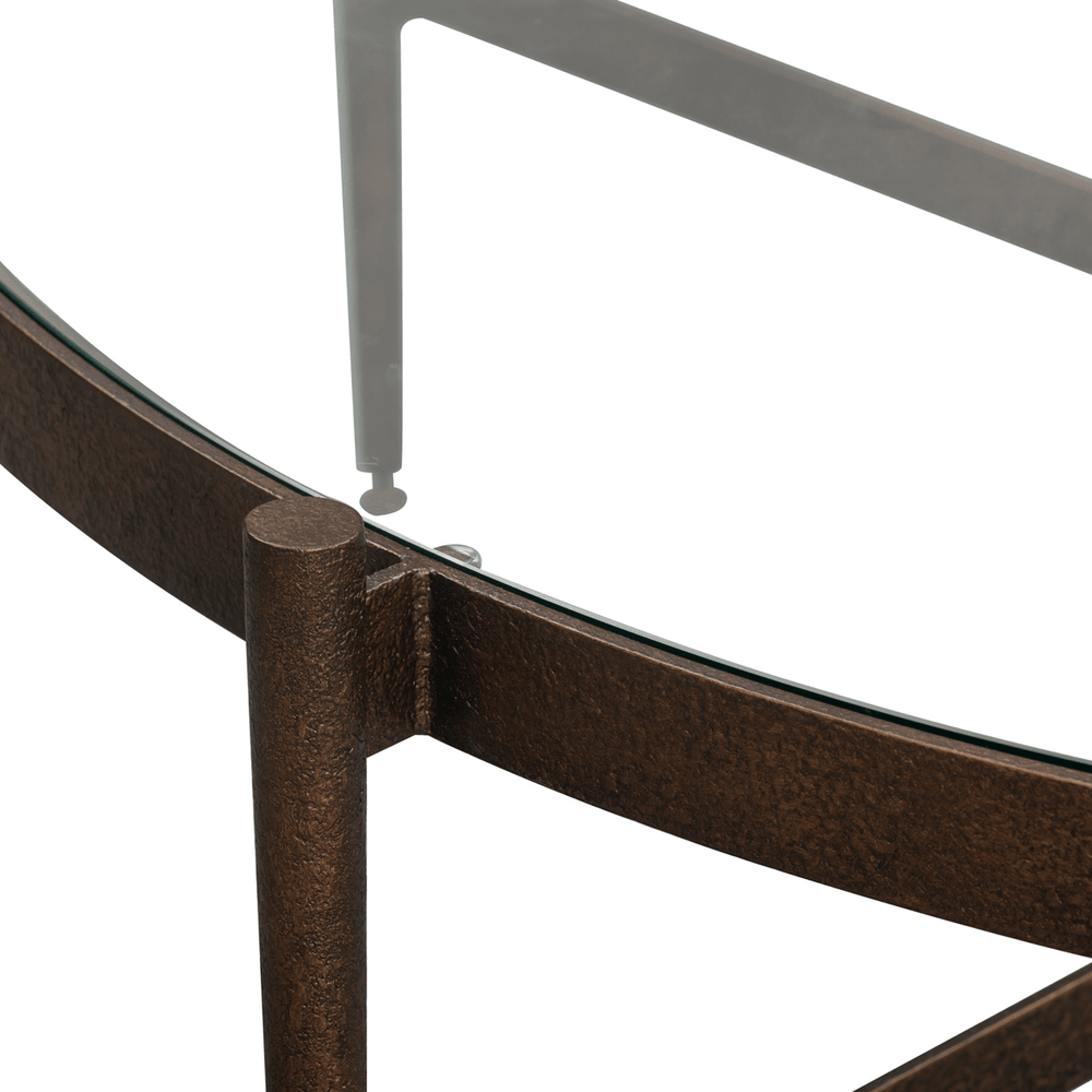 Soho Round Coffee Table - Antique Brass LiangAndEimil 5