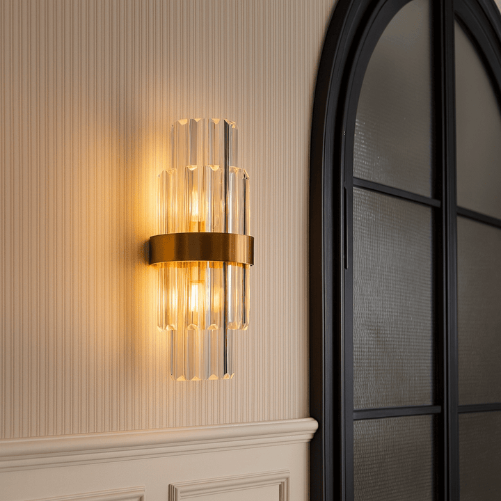 Regency Wall Lamp - Brass & Clear LiangAndEimil 2