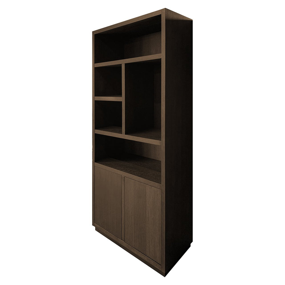 Oakura Display Cabinet - Dark Brown Richmond 2
