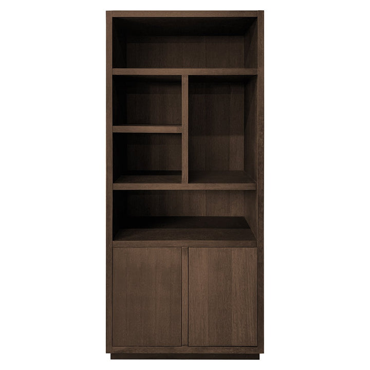 Oakura Display Cabinet - Dark Brown Richmond 1