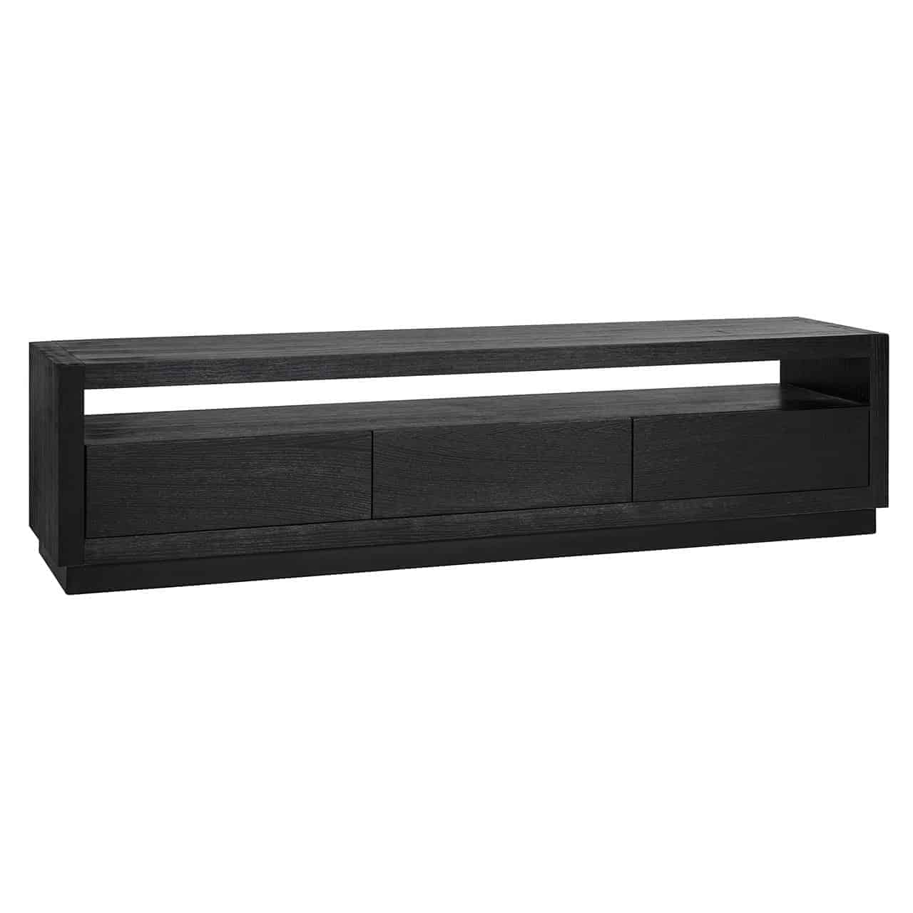 Richmond Oakura 3 Drawers Black TV Unit