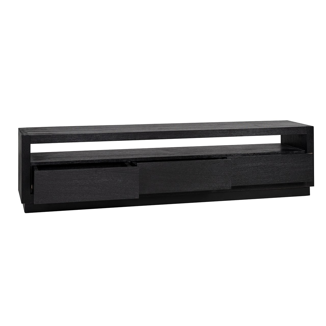 Richmond Oakura 3 Drawers Black TV Unit