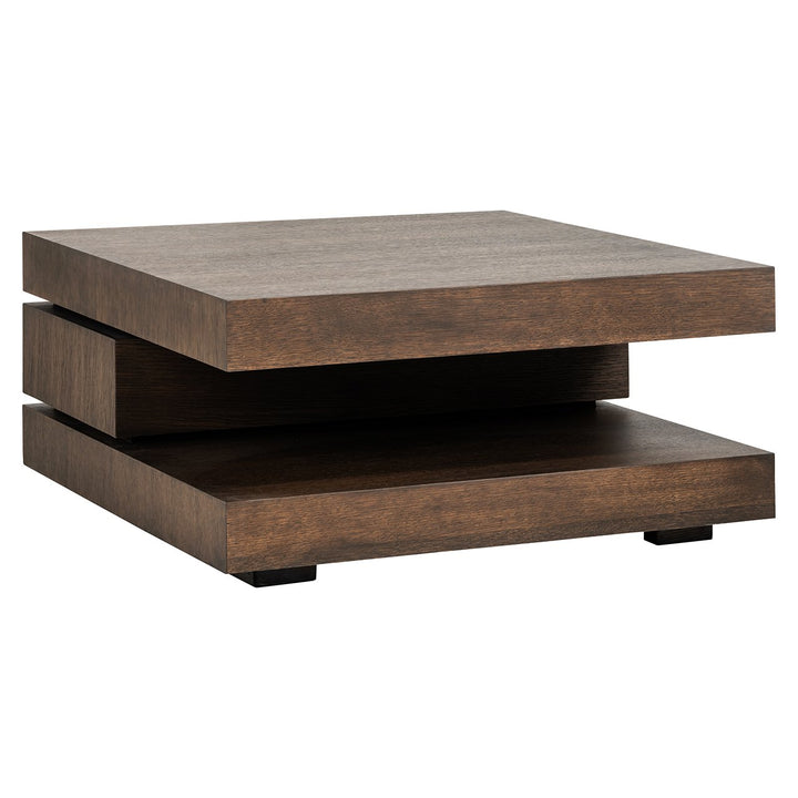 Oakura Rectangular Coffee Table - Brown Richmond 3