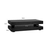 Richmond Oakura Blok H Black Coffee Table