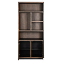 Richmond Interiors Oakura Bookcase 2-Doors in Brown