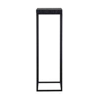 Richmond Oakura Pillar Black Side Table