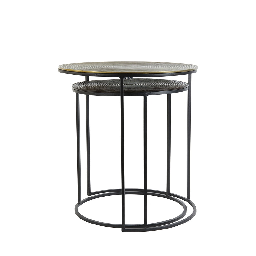 Talca Set of 2 Side Tables - Antique Copper Light & Living 8