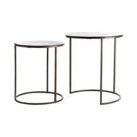 Light & Living Set of 2 Talca Side Tables - Dark Brown