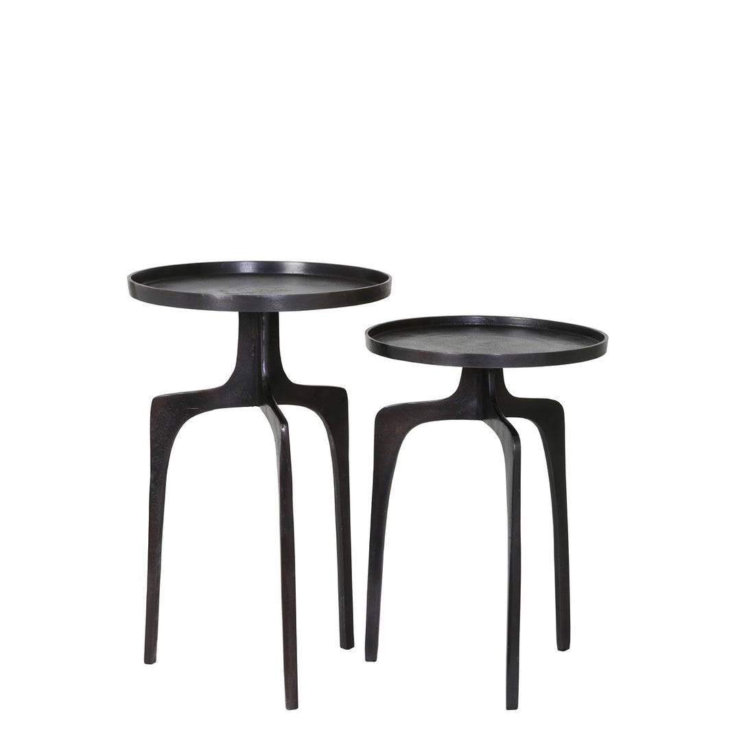 Pano Set of 2 Side Tables - Dark Bronze Light & Living 1