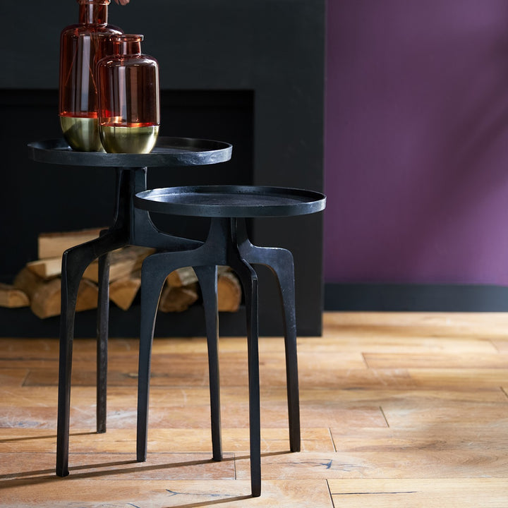 Pano Set of 2 Side Tables - Dark Bronze Light & Living 2