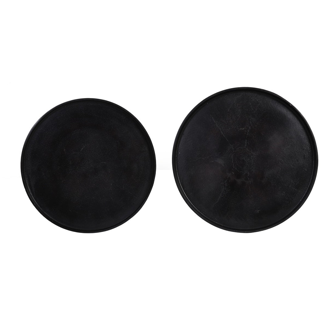 Pano Set of 2 Side Tables - Dark Bronze Light & Living 5