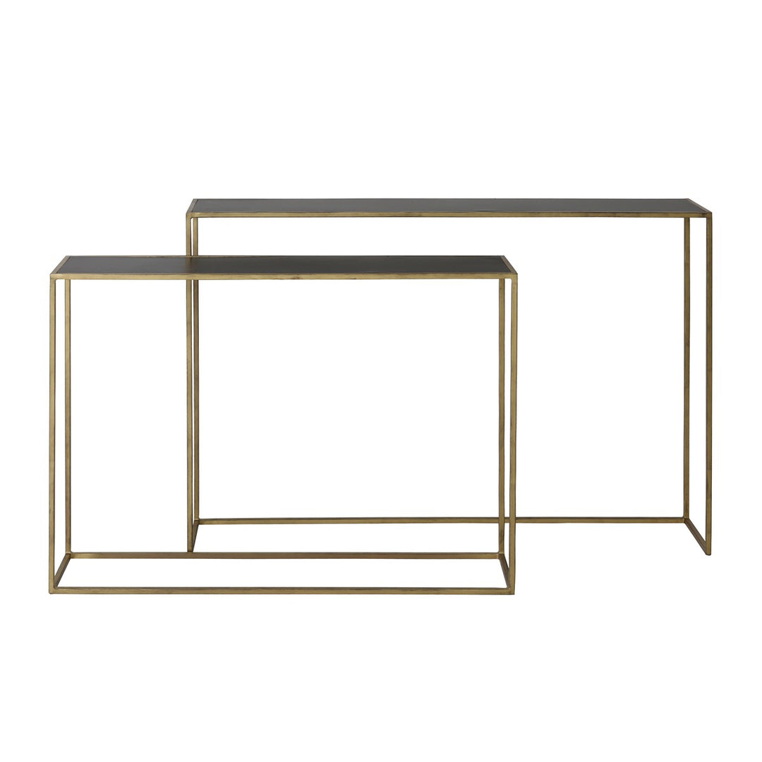 Boca Set of 2 Console Tables - Gold Light & Living 1