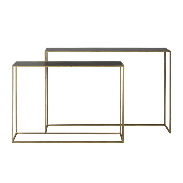Boca Set of 2 Console Tables - Gold Light & Living 1