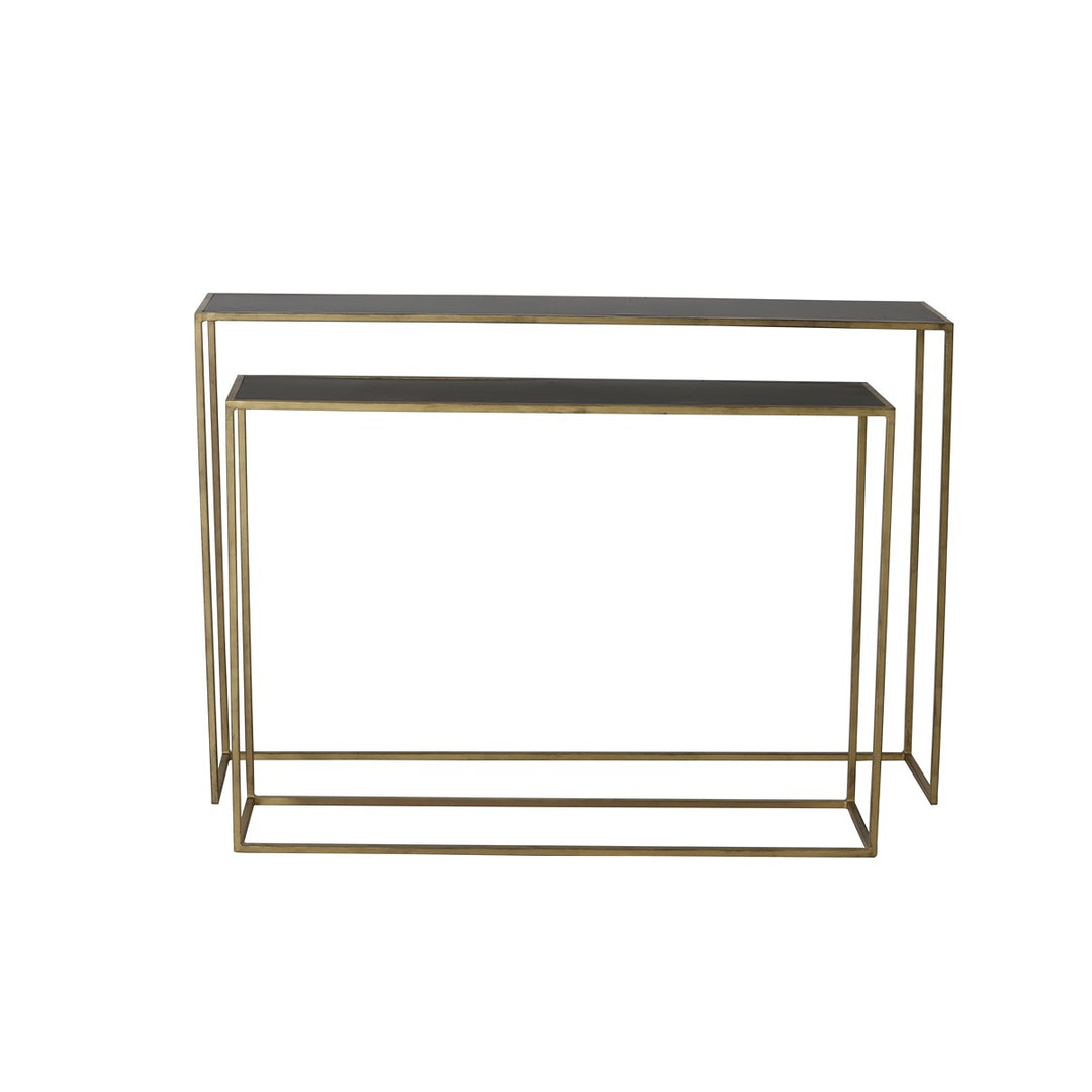 Boca Set of 2 Console Tables - Gold Light & Living 4