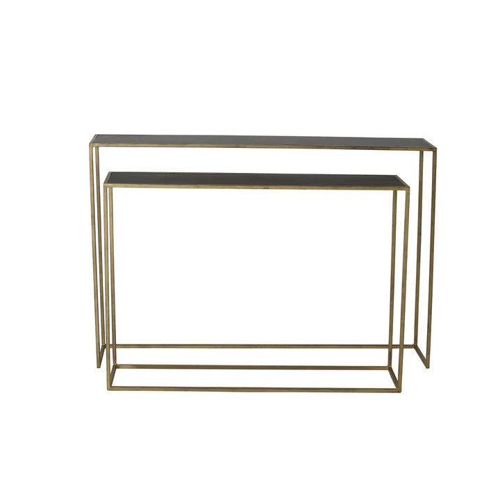 Boca Set of 2 Console Tables - Gold Light & Living 4