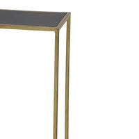 Light & Living Set of 2 Boca Black & Gold Console Tables