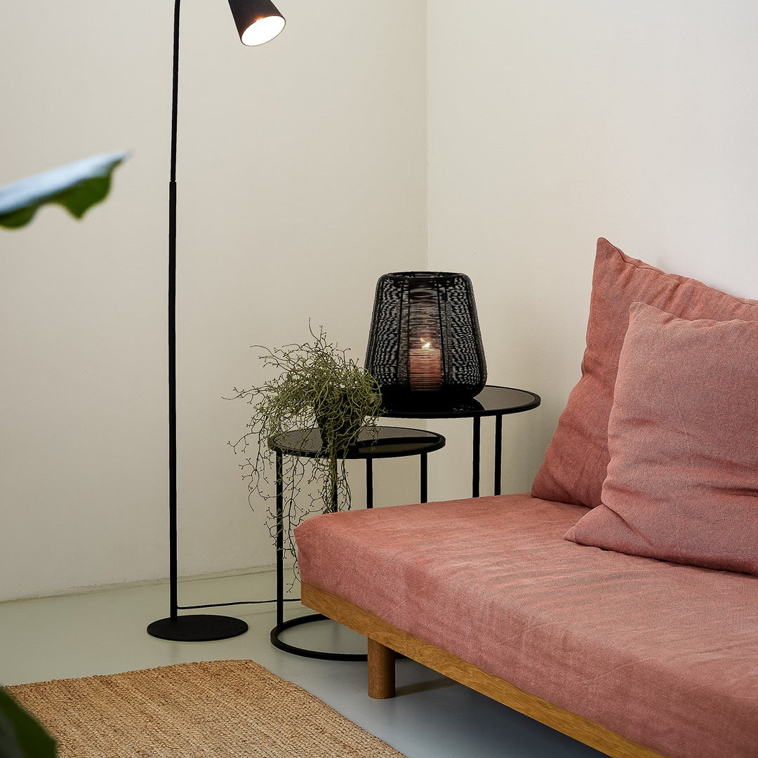 Duarte Set of 2 Side Tables - Matte Black Light & Living 3