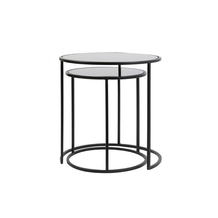 Duarte Set of 2 Side Tables - Matte Black Light & Living 5
