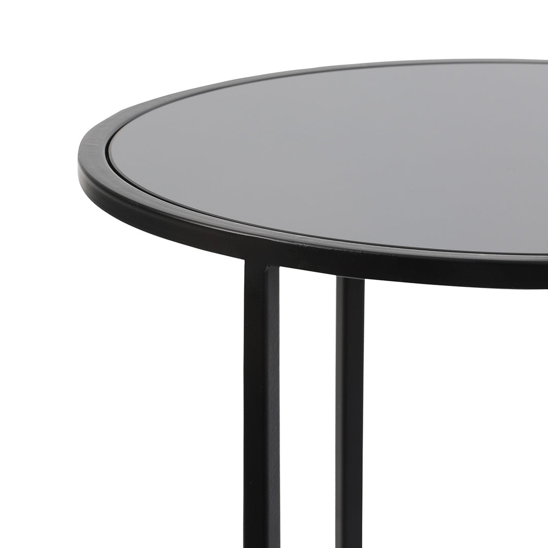 Duarte Set of 2 Side Tables - Matte Black Light & Living 6