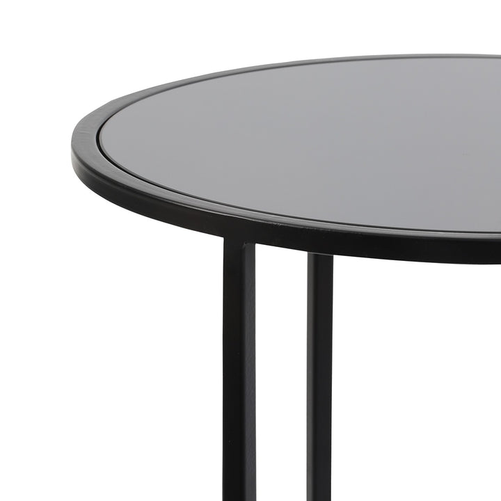 Duarte Set of 2 Side Tables - Matte Black Light & Living 6