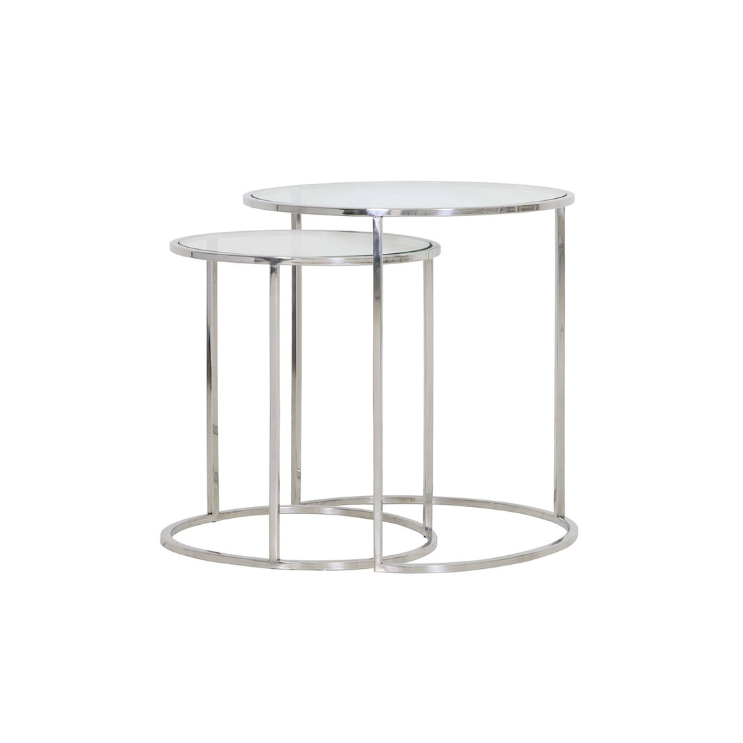 Duarte Set of 2 Side Tables - Nickel Light & Living 3