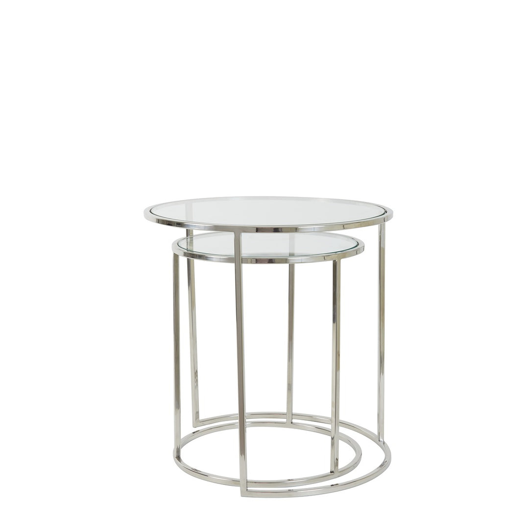 Duarte Set of 2 Side Tables - Nickel Light & Living 4