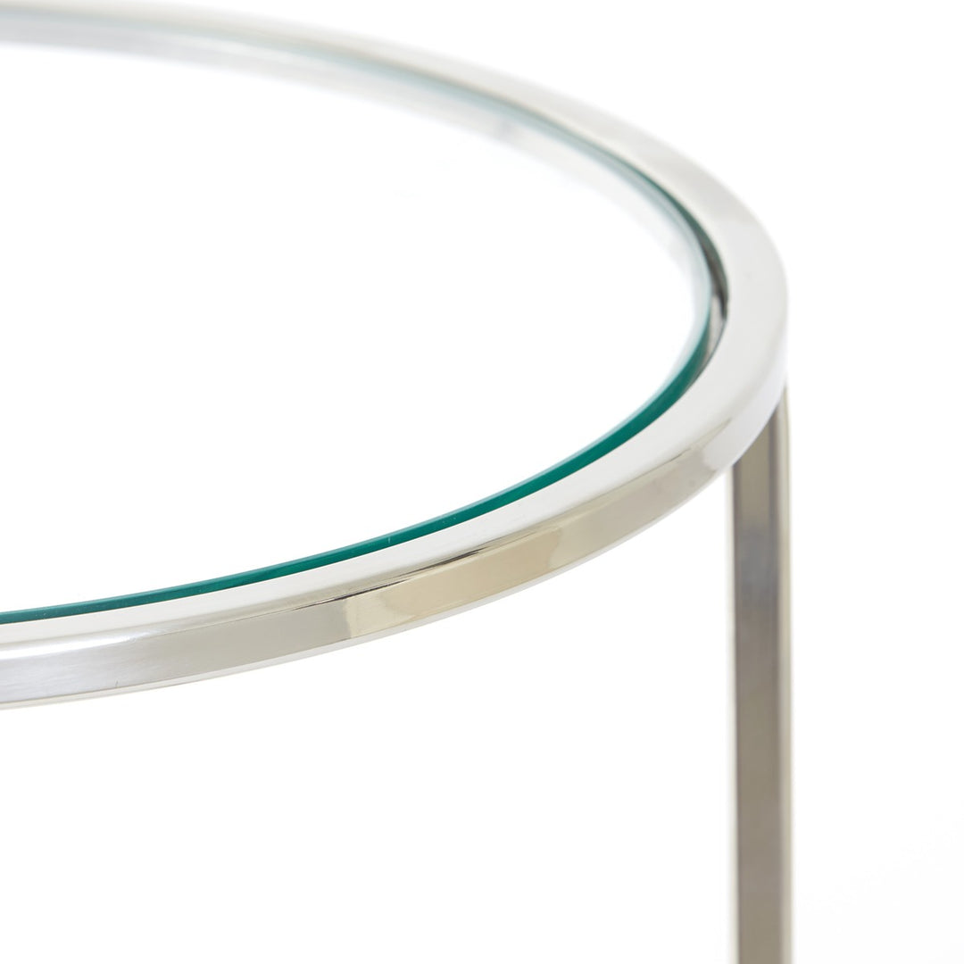 Duarte Set of 2 Side Tables - Nickel Light & Living 7