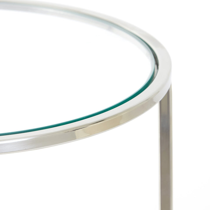 Duarte Set of 2 Side Tables - Nickel Light & Living 7
