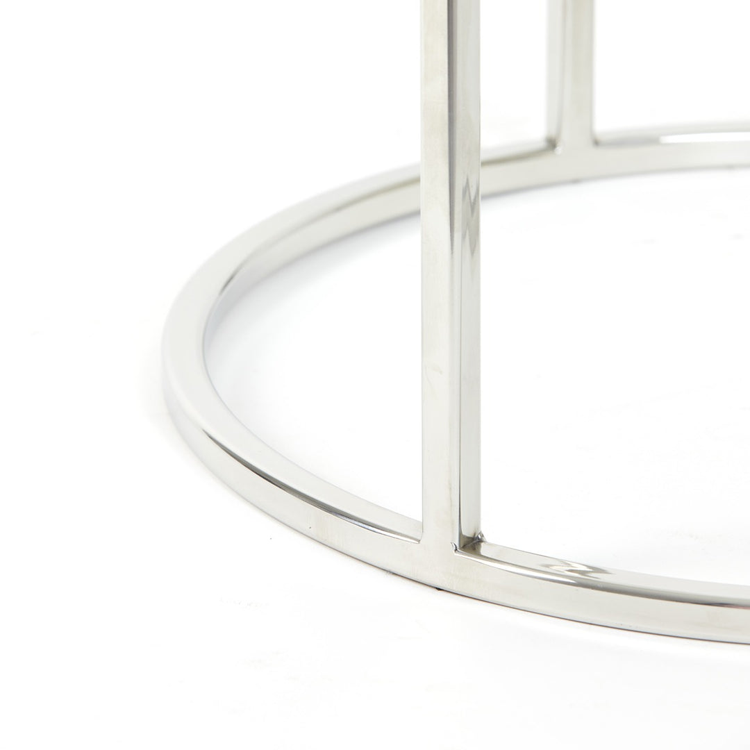 Duarte Set of 2 Side Tables - Nickel Light & Living 8