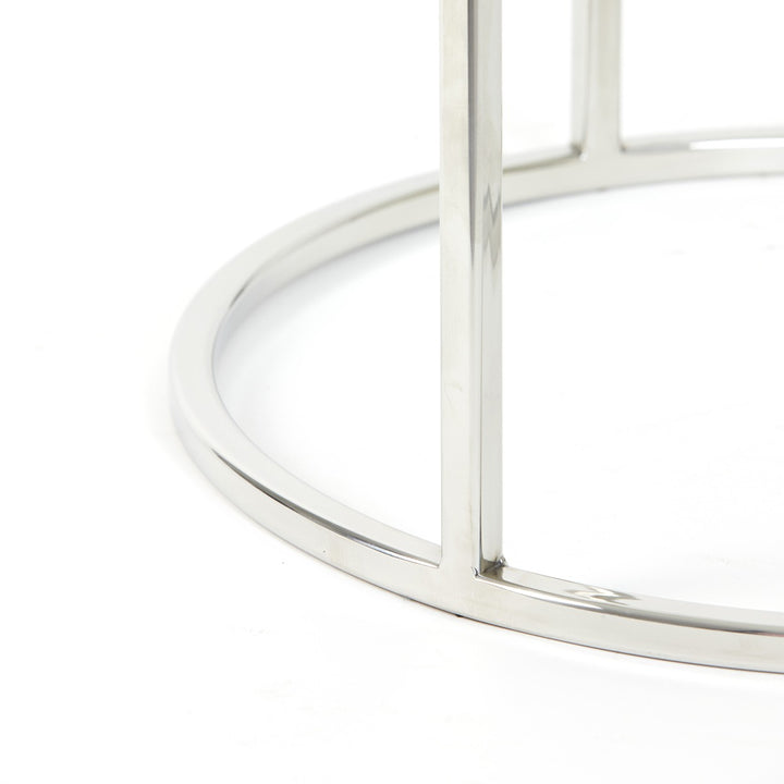 Duarte Set of 2 Side Tables - Nickel Light & Living 8