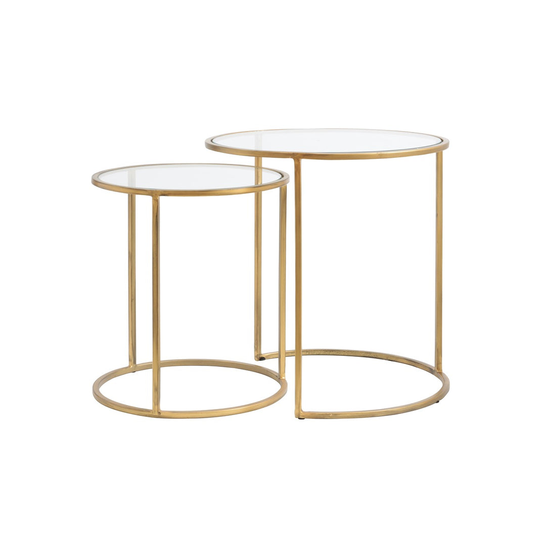 Duarte Set of 2 Side Tables - Gold Light & Living 1
