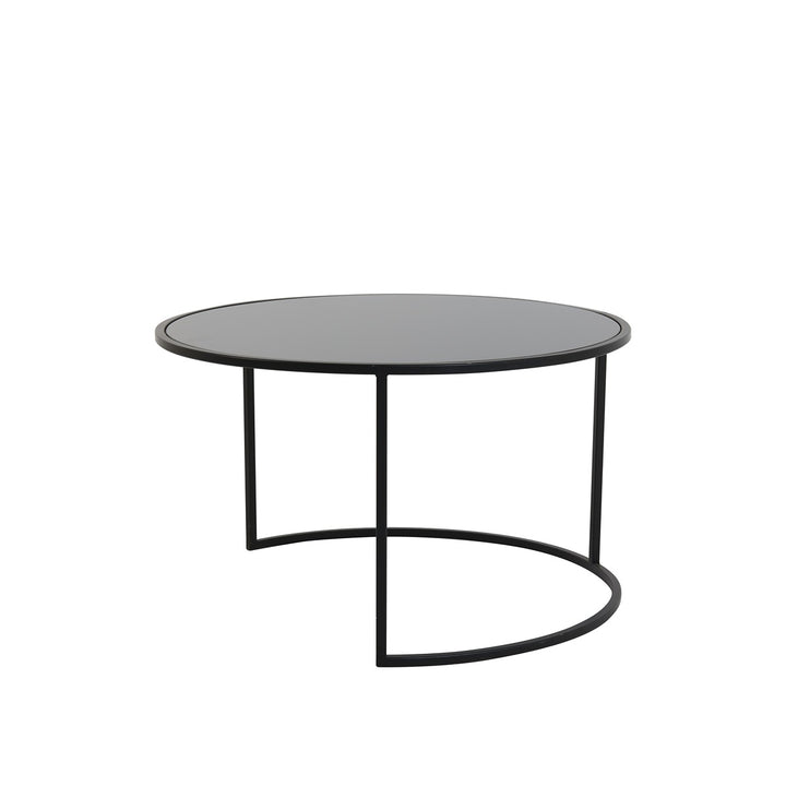 Duarte Set of 2 Round Coffee Tables - Black Light & Living 5