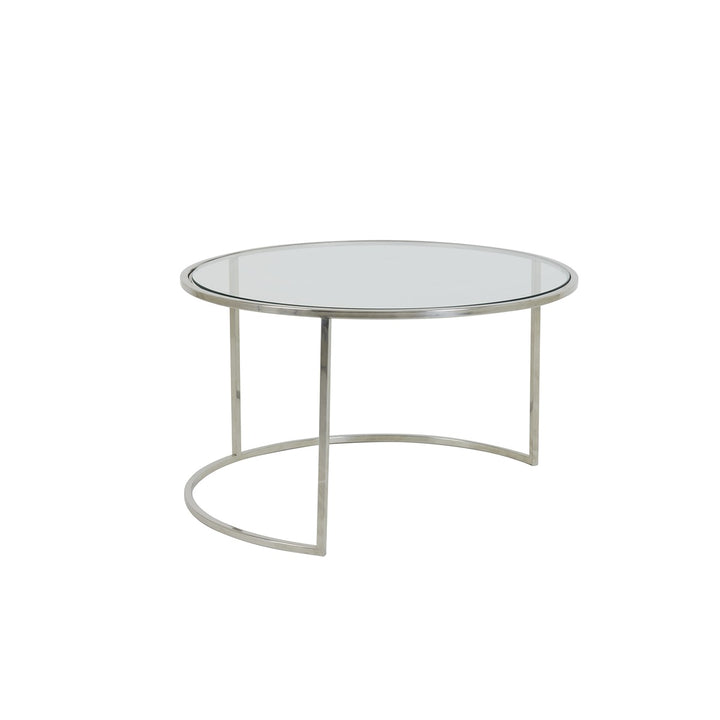 Duarte Set of 2 Round Coffee Tables - Nickel Light & Living 7