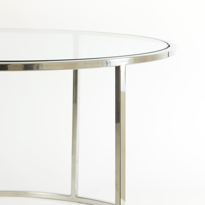 Duarte Set of 2 Round Coffee Tables - Nickel Light & Living 8